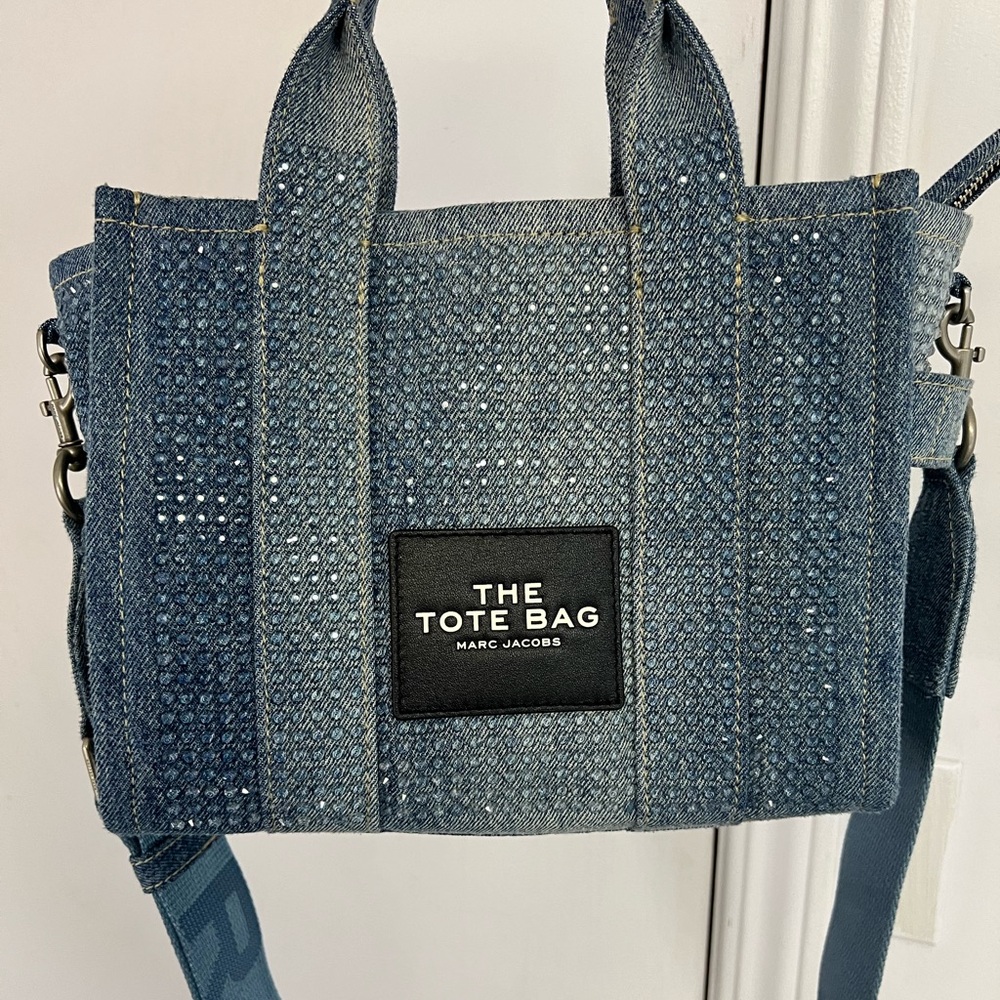 MARC JACOBS CRYSTAL DENIM BAG